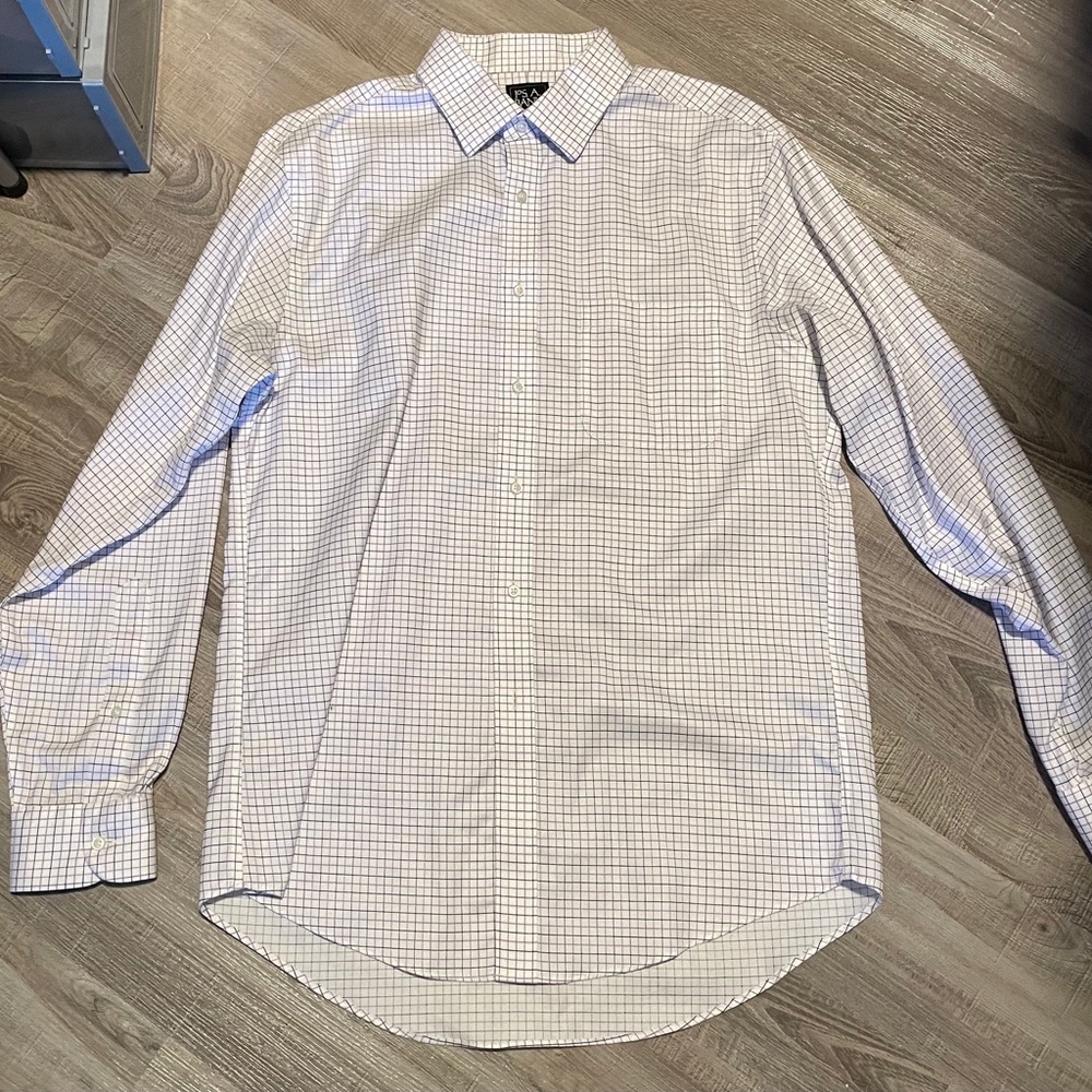 Men Purple/White Dress Shirt